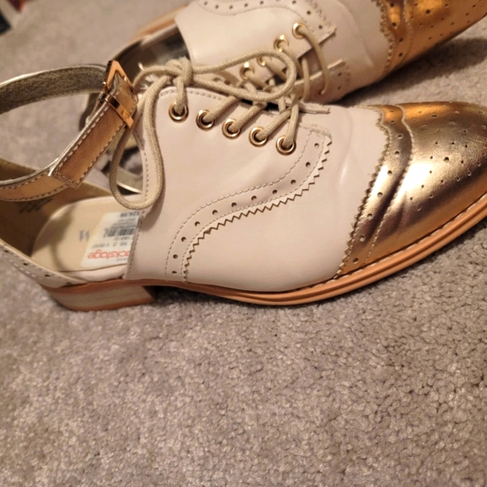 Wanted Divine Oxford lace up ankle strap shoes 8.5 - Picture 4 of 9